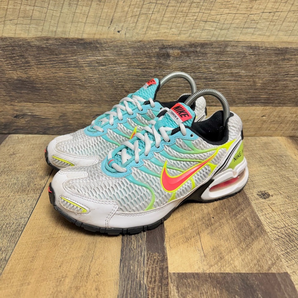 Nike Air Max Torch 4 Athletic Running Shoes White Volt Laser Size 8.5 Women’s - Picture 5 of 9